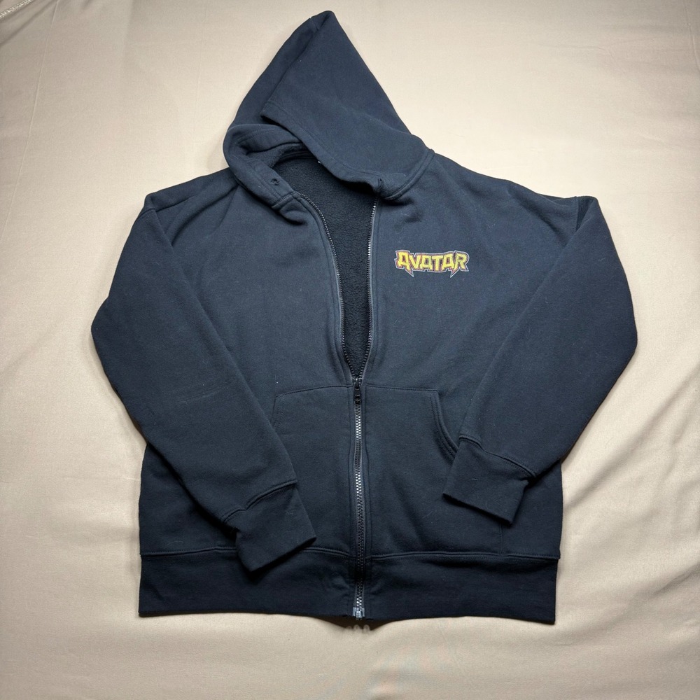 Avatar Band Hoodie Mens Small Black Full Zip Metal Merch Bella Canvas Fleece